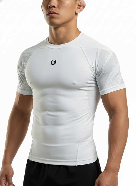 Flagship Rash Guard - Marble White