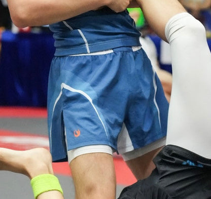 Flagship Fight Shorts - Coral Blue