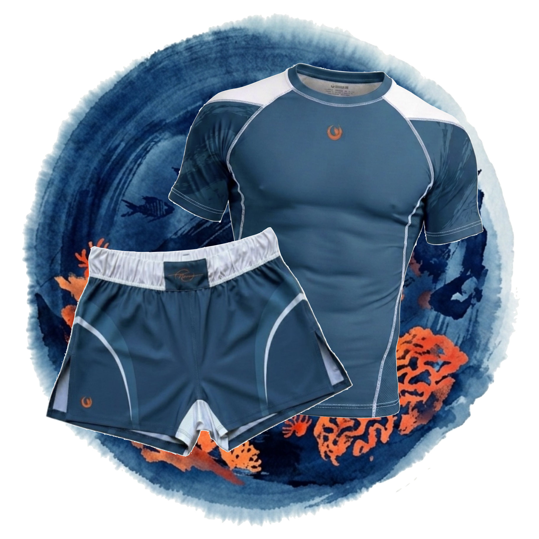 Tesshin Full Fight Set in Coral Blue