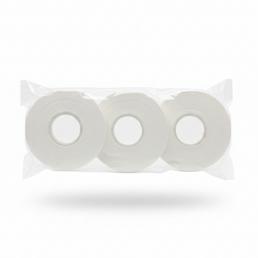 One pack of Tesshin white BJJ finger tape, including 3 rolls per pack